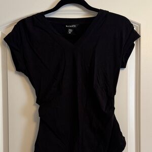 Athleta Classic Black V-Neck Tee